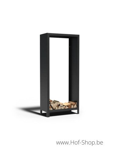 Logg 80 x 40 x 180 cm - Stockage du bois Adezz noir