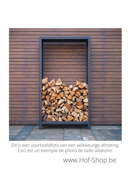 Logg 150 x 40 x 180 cm - Stockage du bois Adezz noir