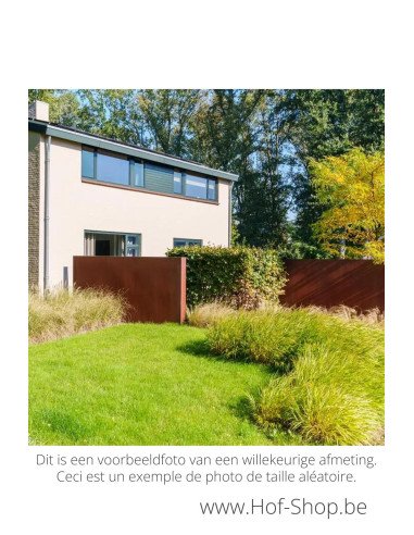 Mur 100 x 15 x 135 cm - Mur Adezz en acier corten