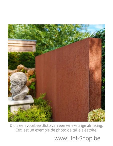 Mur 100 x 15 x 80 cm - Mur Adezz en acier corten