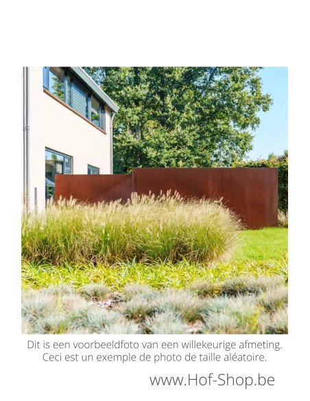 Mur 100 x 15 x 80 cm - Mur Adezz en acier corten