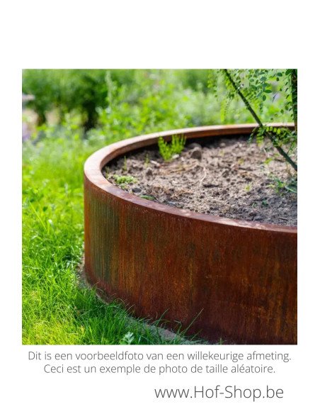 Circum zonder bodem 120 x 40 cm - Adezz Plantenbak in cortenstaal