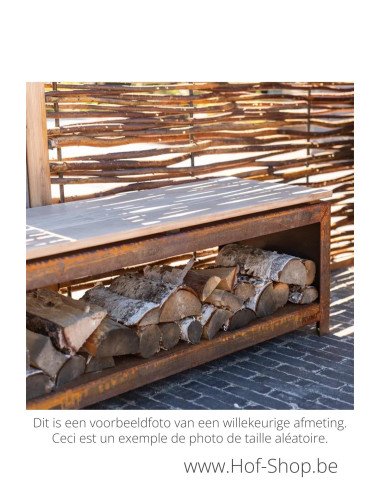 Logg 200 x 40 x 43 cm - Adezz houtopslag in gecoat staal