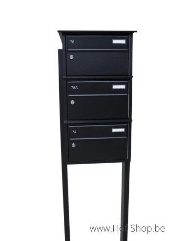 F31 multibox Front Door - Boîte aux lettres multiple Larob en aluminium