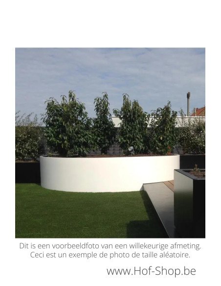 Ellipse 120 x 80 x 40 cm - Jardinière Adezz en aluminium