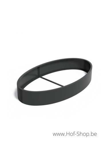 Ellipse sand fond 280 x 160 x 40 cm - Jardinière Adezz en aluminium