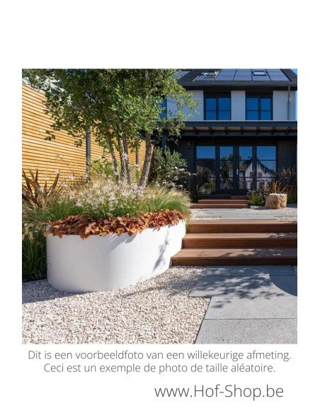 Ellipse sand fond 120 x 80 x 40 cm - Jardinière Adezz en aluminium