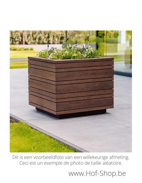 Bandu 80 x 80 x 85 cm - Jardinière Adezz en bois dur