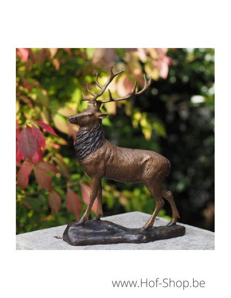 Klein hert - bronzen beeld (AN1185BR-B)