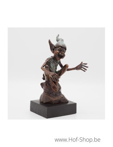 Pixie zittend - bronzen beeld (AN1242BR-B)