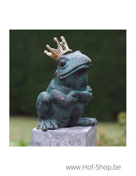 Grenouille royale - statue en bronze (AN1322BR-V-F)