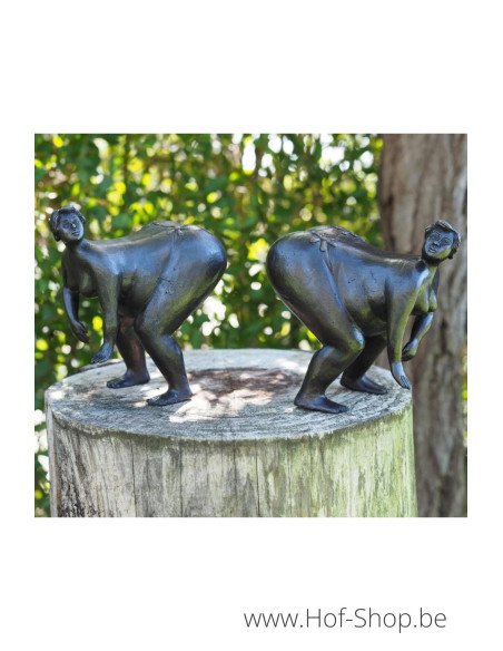 Dikke dame rechts - bronzen beeld (AN1370BR-B-R)