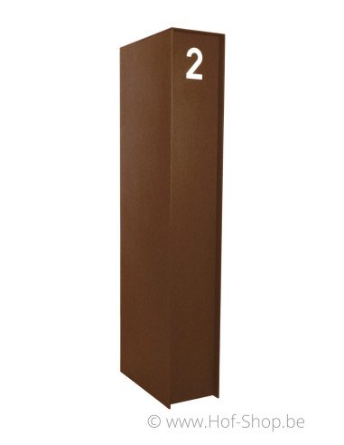 Fenix Top Medium Aspect acier Corten - eSafe boîte à colis aluminium