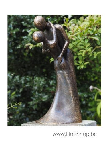 Couple dansant - statue en bronze (AN1541BR-BI)