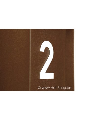 Fenix Top Medium Aspect acier Corten - eSafe boîte à colis aluminium