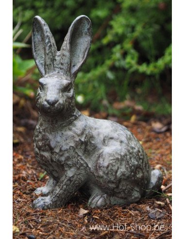 Lièvre - statue en bronze (AN1308BR-IM)