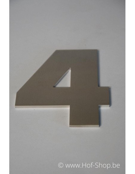 Nummer 4 Arte - inox 12 cm hoog AB collectie