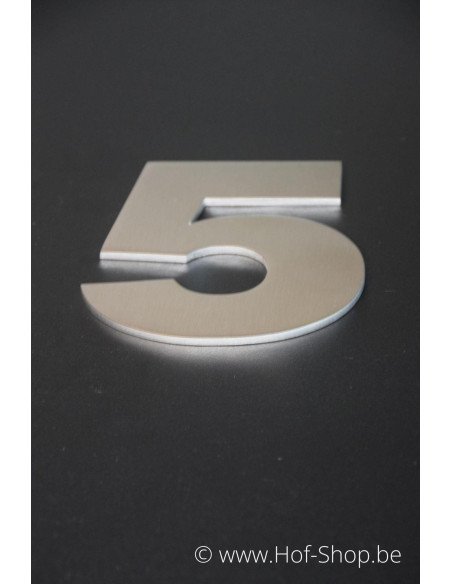 Nummer 5 Arte - inox 12 cm hoog AB collectie