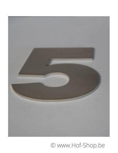 Nummer 5 Arte - inox 12 cm hoog AB collectie