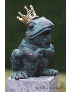 Grenouille royale - statue en bronze (AN1322BR-V-F)