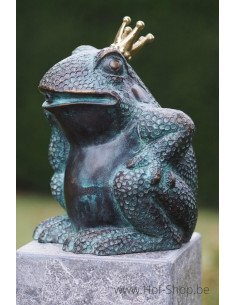 Grenouille royale - statue en bronze (AN1323BR-V-F)