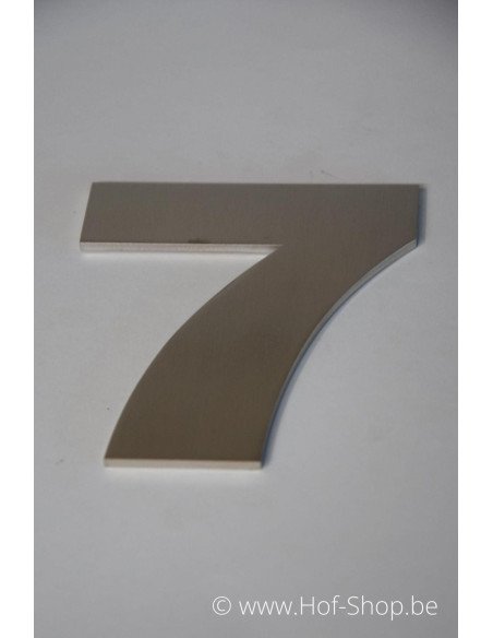 Numéro 7 Arte - acier inoxydable de 12 cm de haut AB collectie