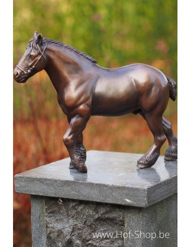 Cheval fermier - sculpture en bronze (AN1351BR-B)