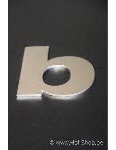 Lettre b Arte - acier inoxydable de 12 cm de haut AB collectie