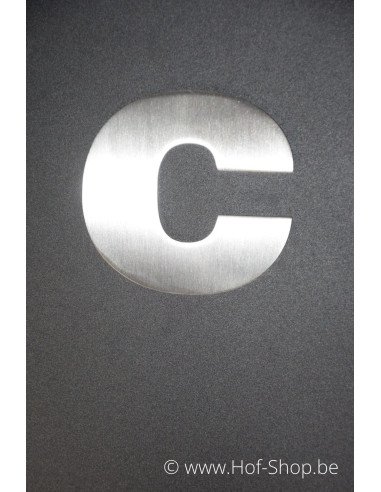 Letter c Arte - inox 9,5 cm hoog AB collectie