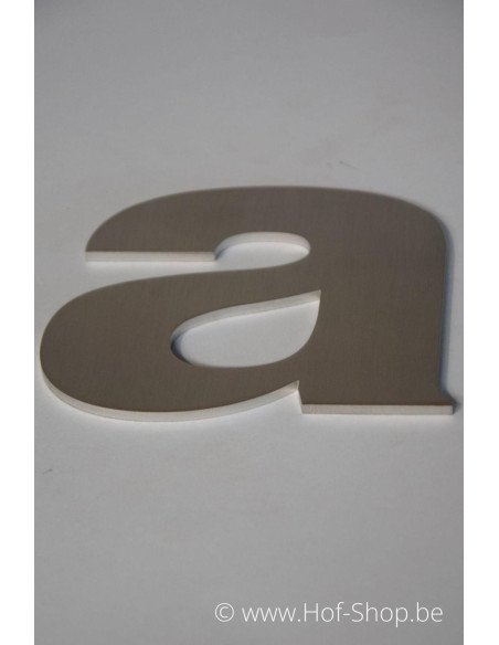 Letter a Arte - inox 9,5 cm hoog AB collectie