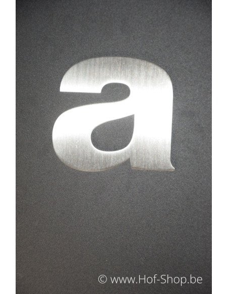 Letter a Arte - inox 9,5 cm hoog AB collectie