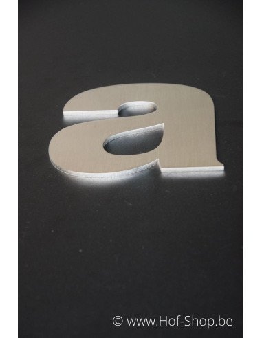 Letter a Arte - inox 9,5 cm hoog AB collectie