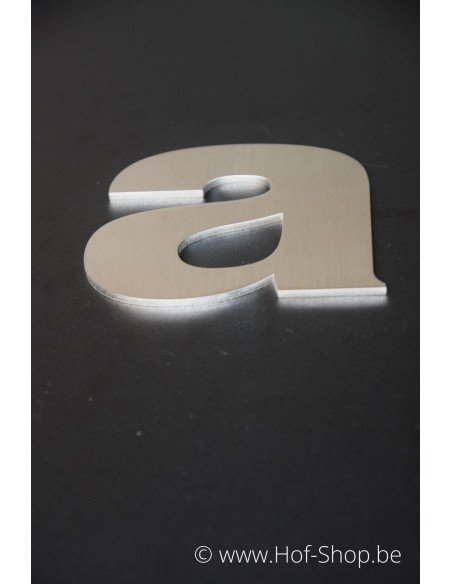 Letter a Arte - inox 9,5 cm hoog AB collectie