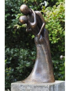 Couple dansant - statue en bronze (AN1541BR-BI)