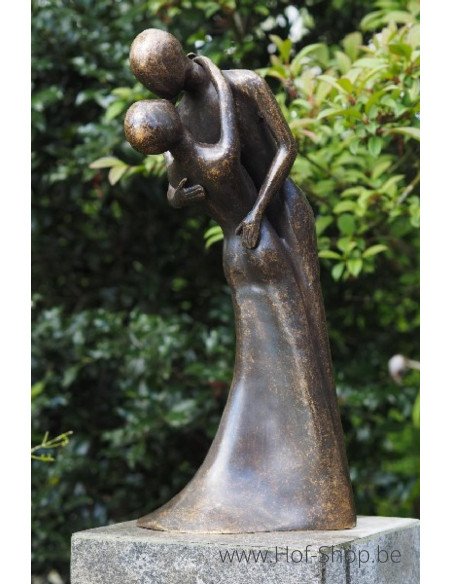 danspaar - bronzen beeld (AN1541BR-BI)