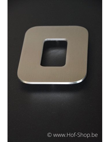 Nummer 0 Designer - inox 12 cm hoog AB collectie