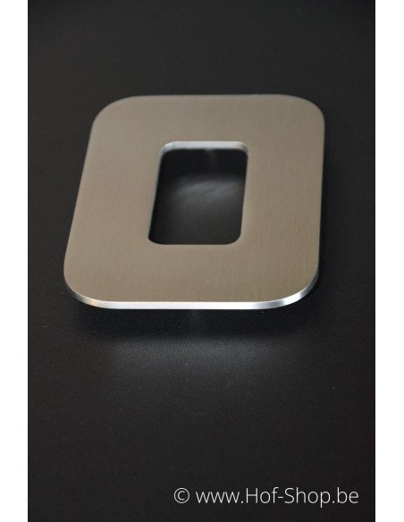 Nummer 0 Designer - inox 12 cm hoog AB collectie