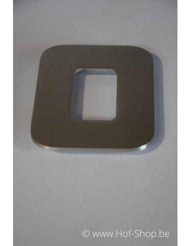 Nummer 0 Designer - inox 12 cm hoog AB collectie