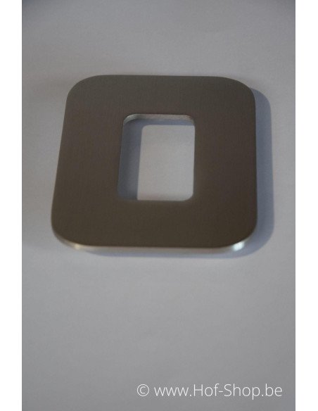 Nummer 0 Designer - inox 12 cm hoog AB collectie