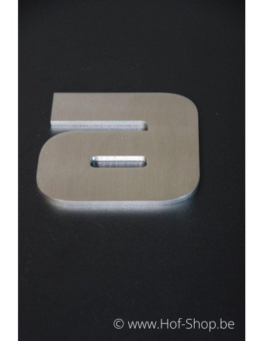 Letter a Designer - inox 9,5 cm hoog AB collectie