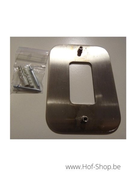 Letter a met afstandshouders Design - inox 12 cm hoog