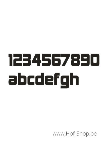 Letter a met afstandshouders Design - inox 12 cm hoog