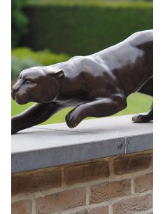 Guépard - statue en bronze (AN2063BR-B)