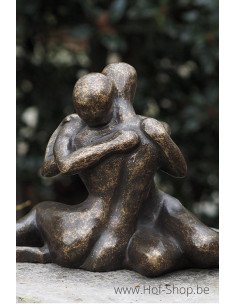 Couple d'amoureux modernes - statue en bronze (AN2125BR-BI)