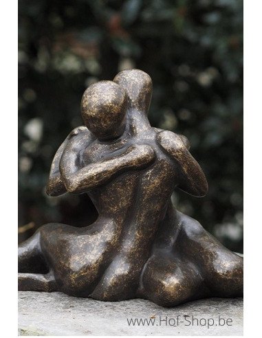 Couple d'amoureux modernes - statue en bronze (AN2125BR-BI)
