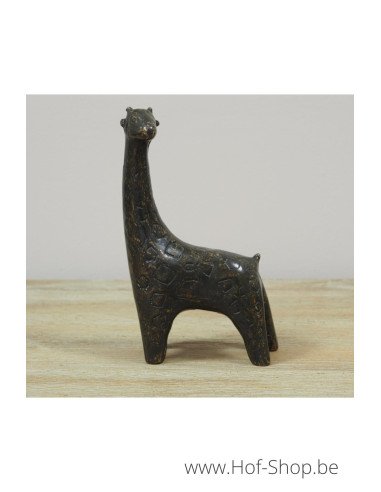 Petite giraf - bronzen beeld (AN2132BR-BI)