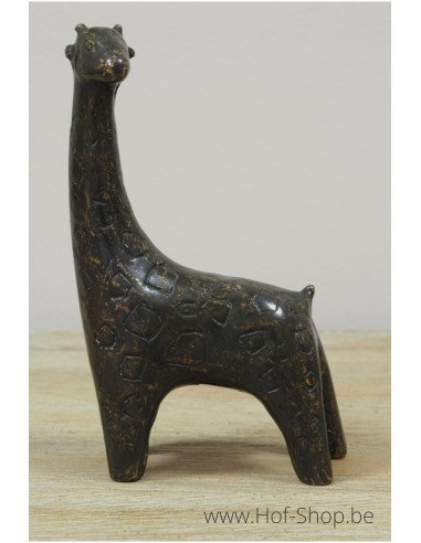 Petite giraf - bronzen beeld (AN2132BR-BI)
