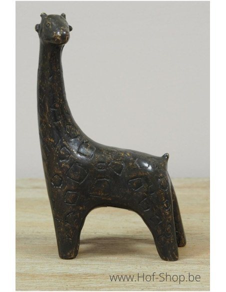 Petite giraf - bronzen beeld (AN2132BR-BI)