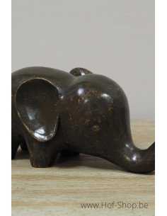 Klein olifantje - bronzen beeld (AN2137BR-BI)