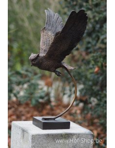 Vliegende uil - bronzen beeld (AN2209BR-B)